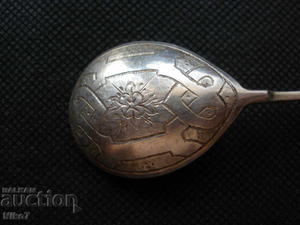 Auction Russian, antique, noble silver feeding spoon Auction Russian, antique, noble silver feeding spoon