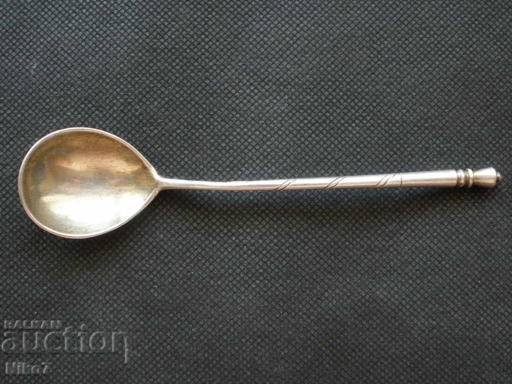Russian, antique, noble silver spoon.
