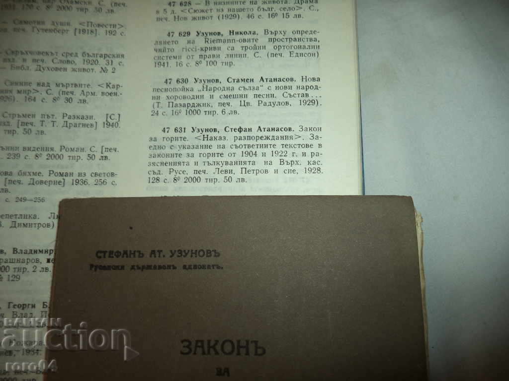 FORESTS LAW - STEFAN UZUNOV - 1928 - 6 FORESTS LAW - STEFAN UZUNOV - 1928 - 6
