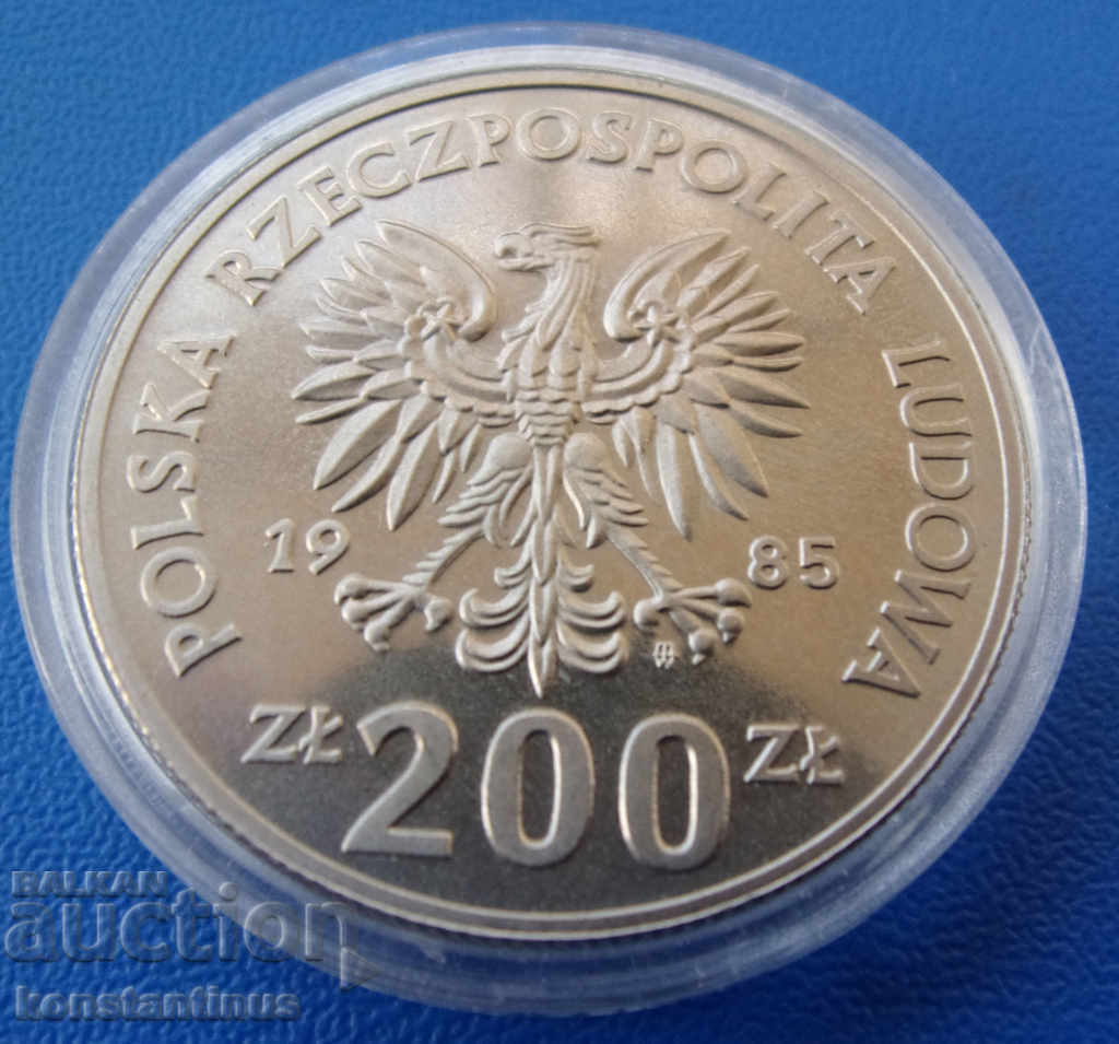 Πολωνία PROBA 200 Ζλότυ 1985 PROOF UNC Πολύ σπάνια με τιμή € 53.69 | 105.01 BGN