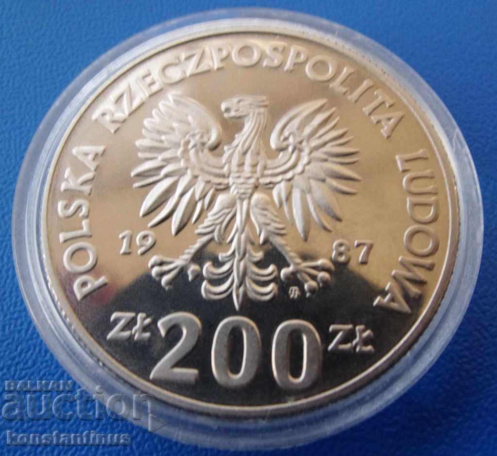 Полша PROBA 200 Злоти 1987 PROOF UNC Very Rare с цена € 79.25 | 155.00 лв. Полша PROBA 200 Злоти 1987 PROOF UNC Very Rare с цена € 79.25 | 155.00 лв.