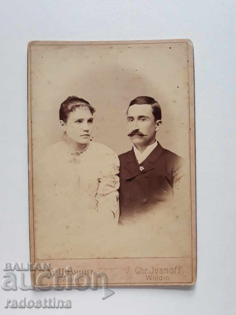 Veche fotografie carton Hristo Ivanov Vidin