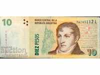 ARGENTINA ARGENTINA 10 Pesos numărul 2010 seria L