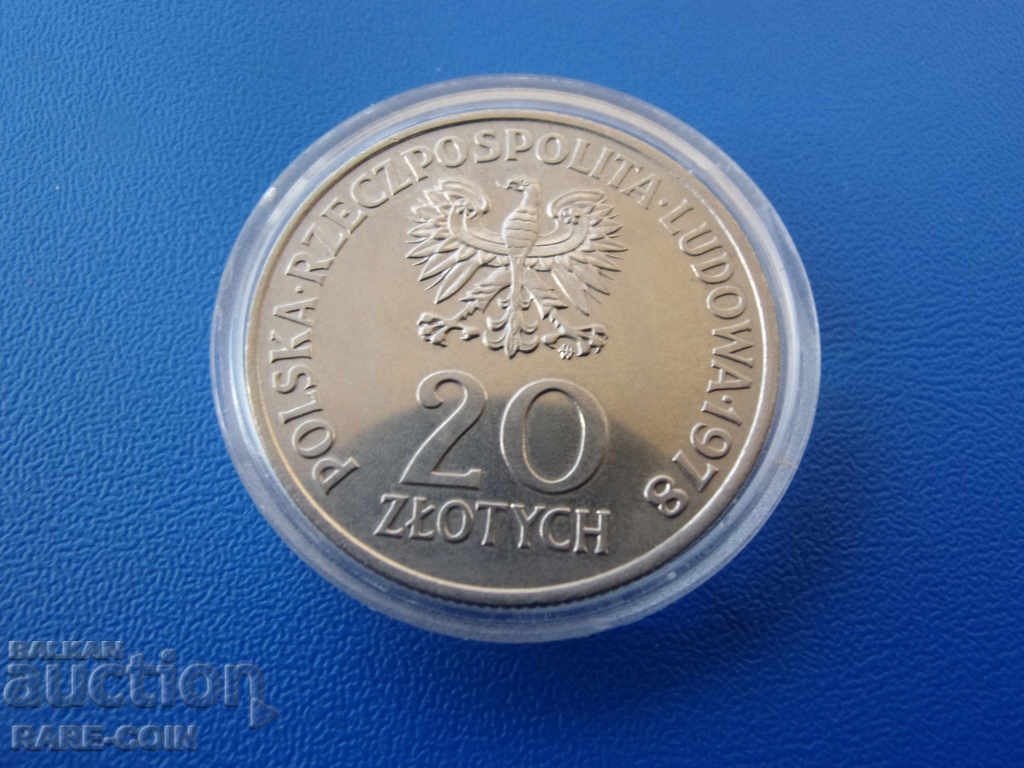 RS(20) Полша  20  Злоти  1978  Rare Оригинал с цена € 5.11 | 9.99 лв.