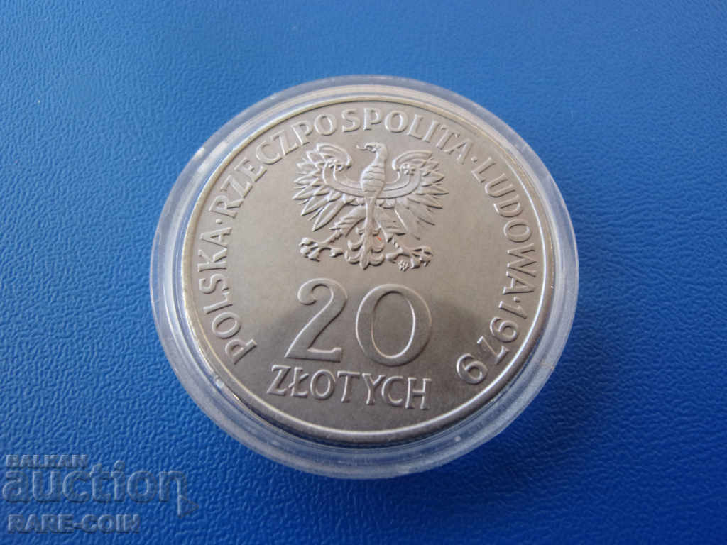RS(20) Полша  20  Злоти  1979  Rare Оригинал с цена € 5.11 | 9.99 лв.