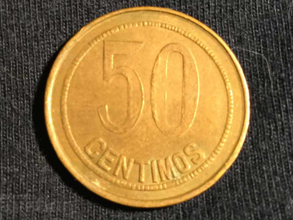 50 Centimos Spain 1937 Republic