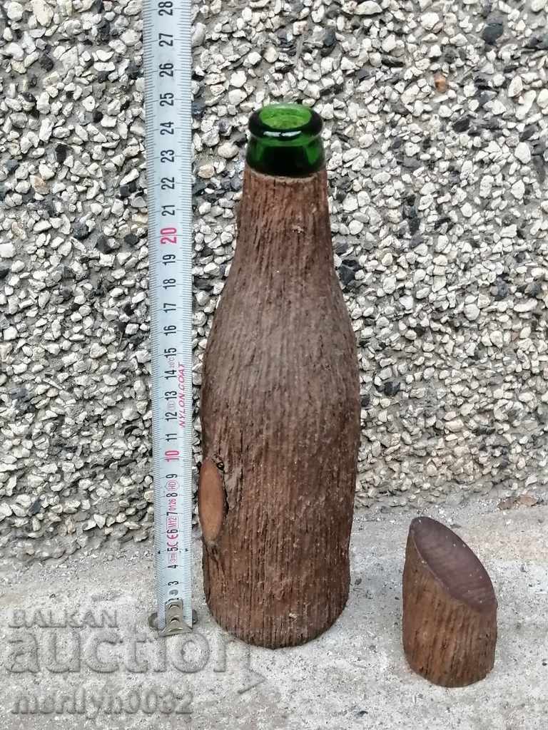 A lined bottle with a bottle labeled beer with price 38.00 BGN | € 19.43