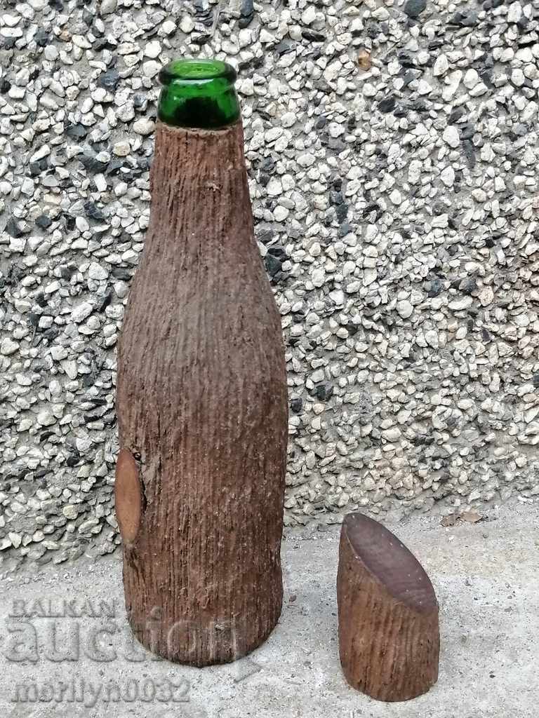 A lined bottle with a bottle labeled beer - 6