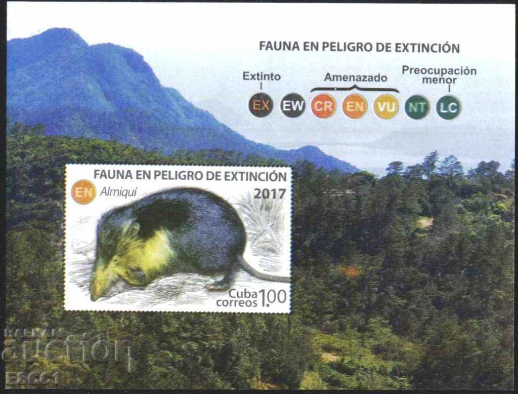 Pure Block Fauna Animals Endangered 2017 din Cuba