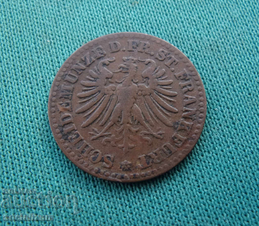 Germany Frankfurt 1 Heller 1865