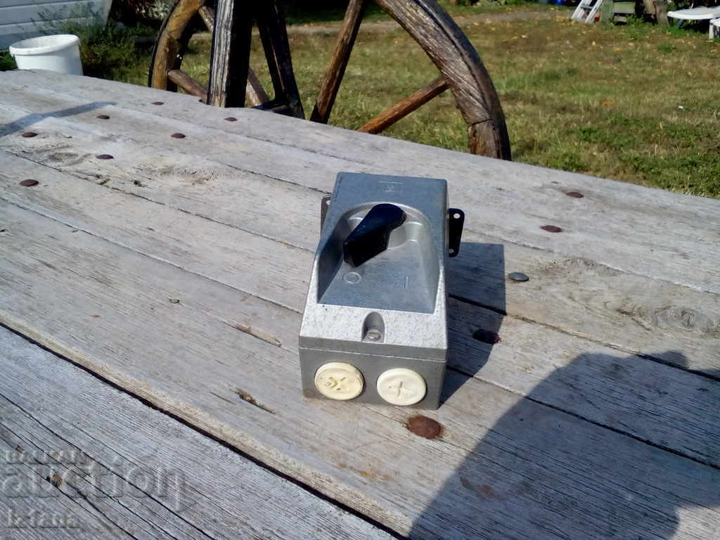 Întrerupător electric vechi, întrerupător Întrerupător electric vechi, întrerupător