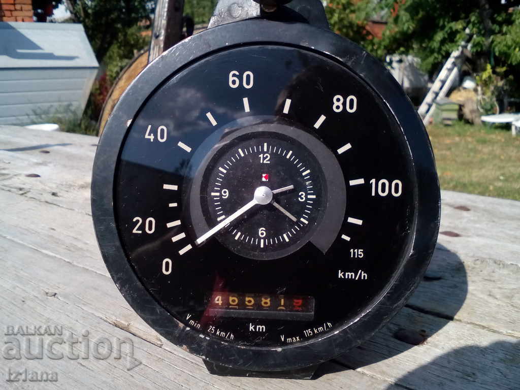 Old bus speedometer, clock, instrument with price 90.00 BGN | € 46.02 Old bus speedometer, clock, instrument with price 90.00 BGN | € 46.02