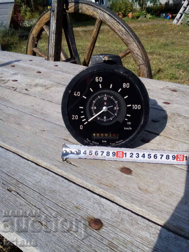 Auction Old bus speedometer, clock, instrument Auction Old bus speedometer, clock, instrument