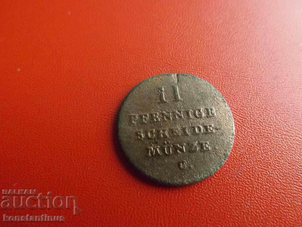 Hanovra Germania 2 Pfennig 1822 Rare cu preț € 7.67 | 15.00 BGN