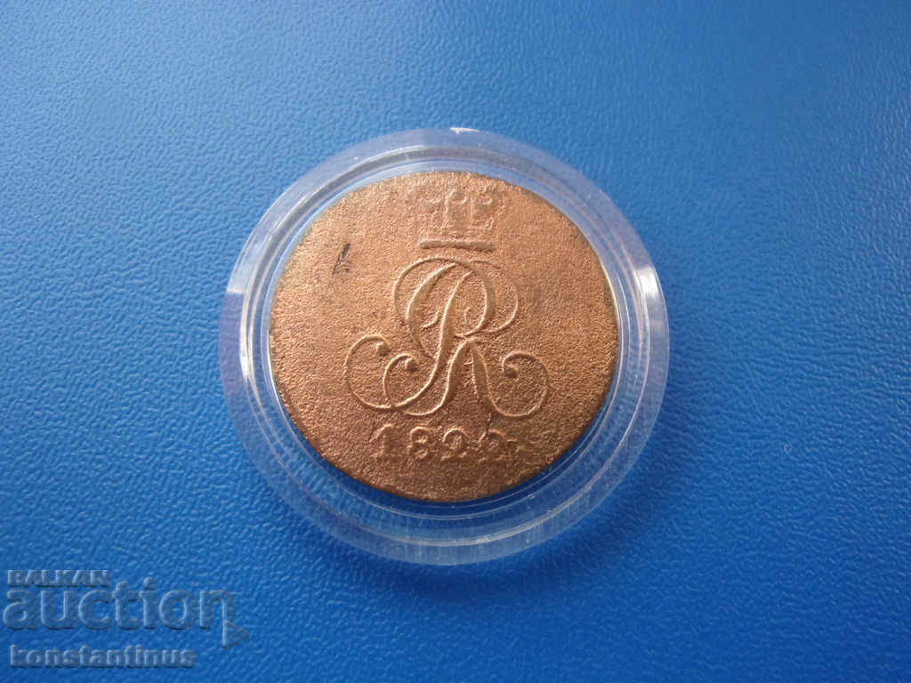 Licitație Hanovra Germania 2 Pfennig 1822 Rare