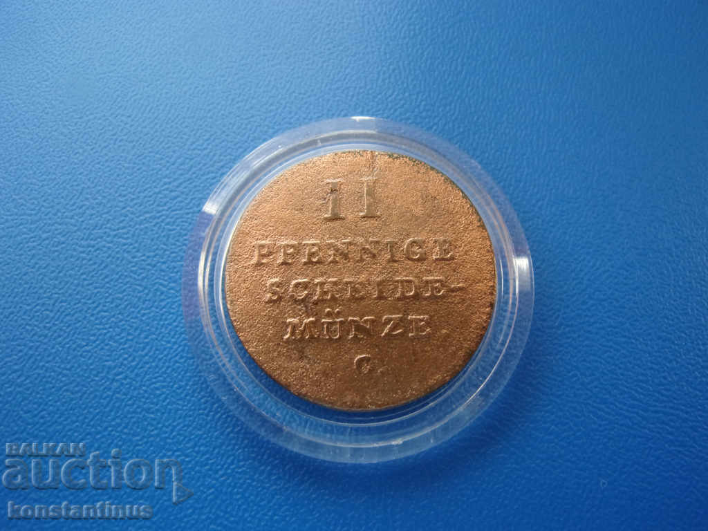 Αννόβερο Γερμανία 2 Pfennig 1822 Σπάνια