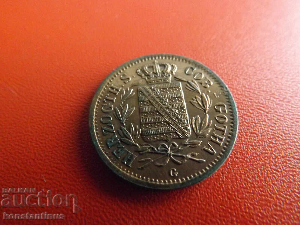 Saxonia - Coburg-Gotha 2 Pfennig 1841 Foarte rar cu preț € 28.12 | 55.00 BGN