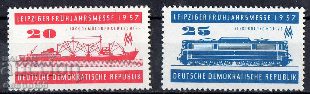 1957. GDR. Leipzig Târg de primăvară.