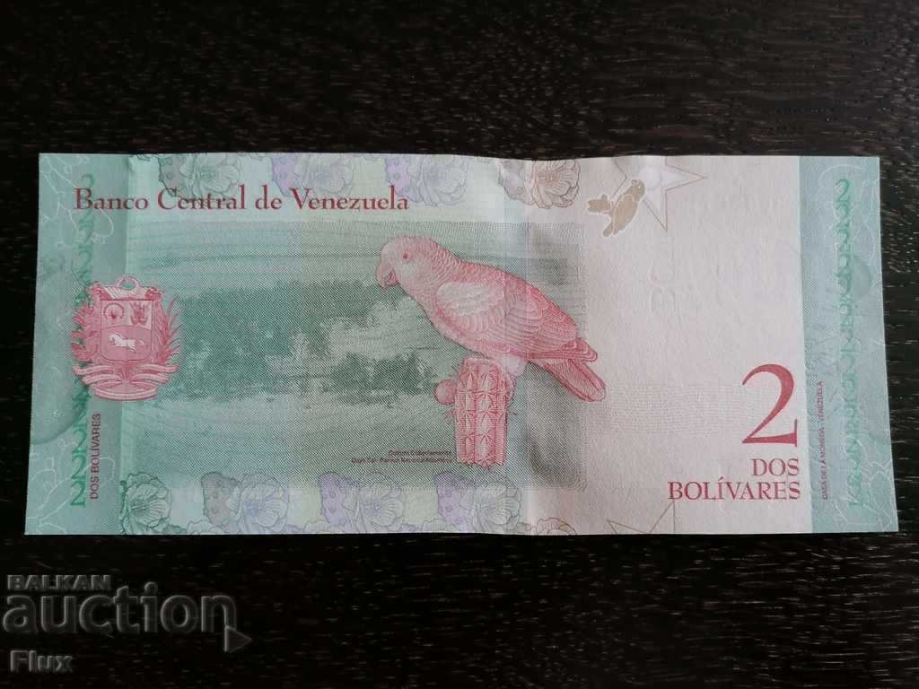 Banknote - Venezuela - 2 Bolivares UNC | 2018 with price 3.00 BGN | € 1.53