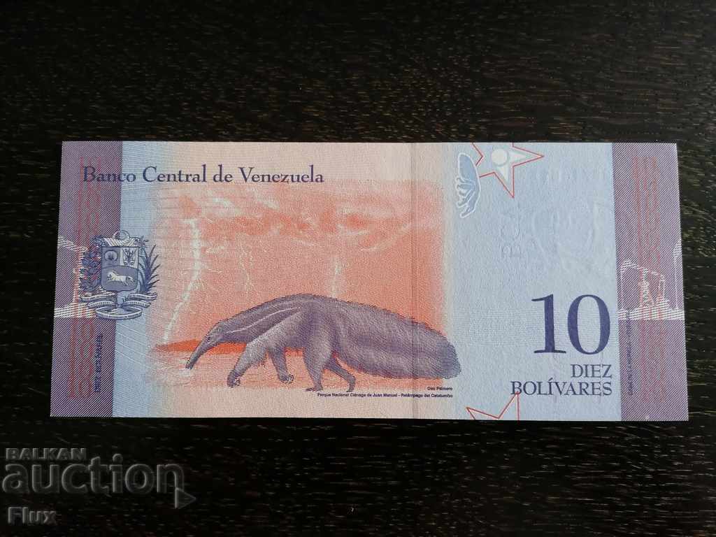 Banknote - Venezuela - 10 UNC Bolivars | 2018 with price 5.00 BGN | € 2.56