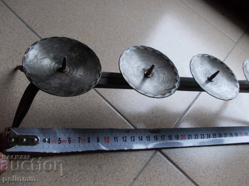 Massive forged candlestick with price 20.00 BGN | € 10.23