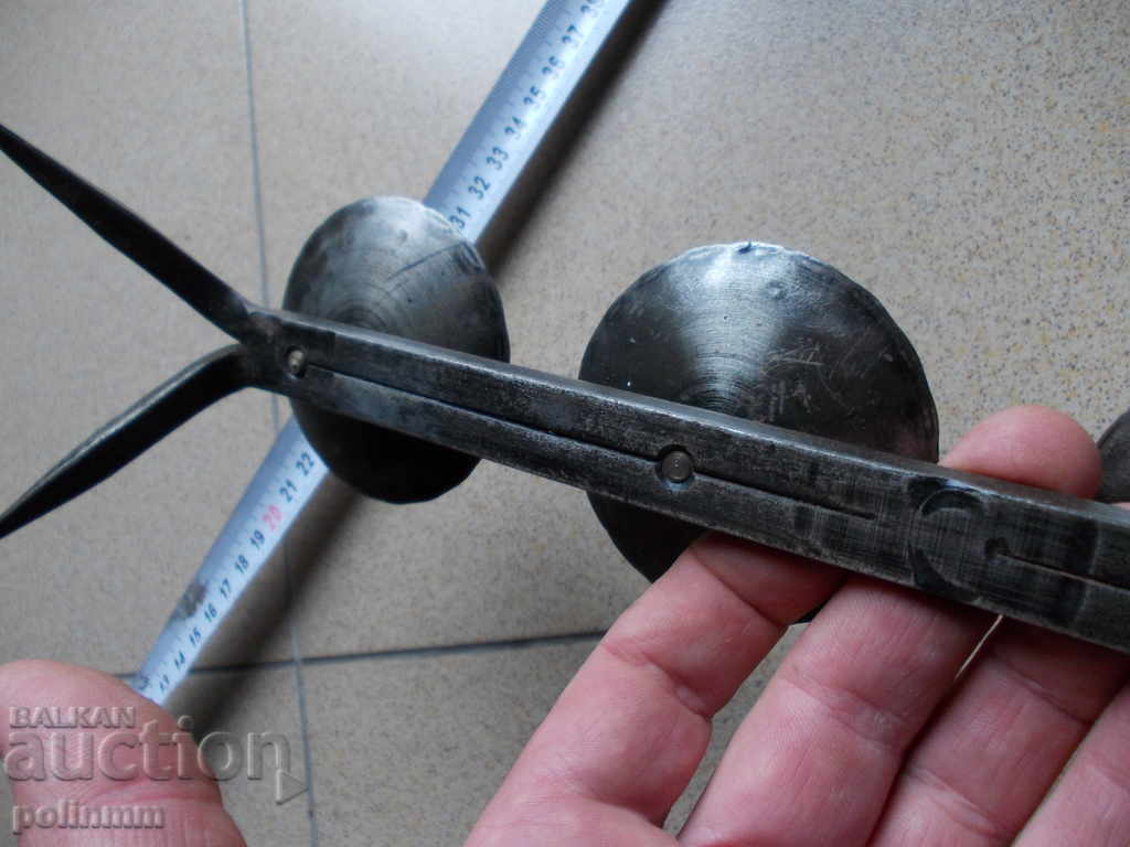 Massive forged candlestick - 6