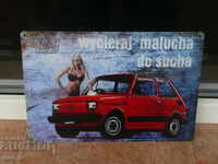 FIAT 126 Πολωνική πλάκα Fiat