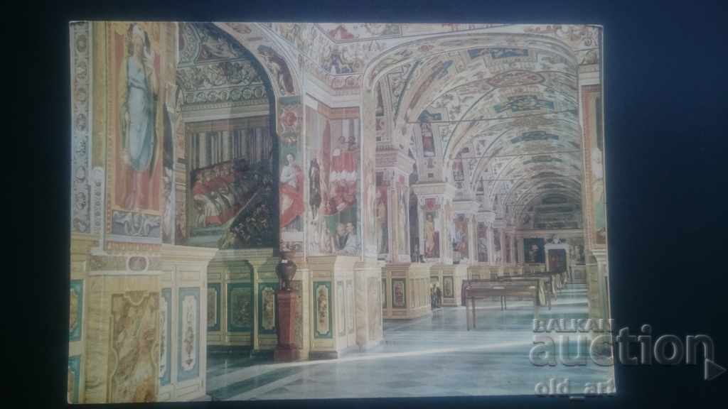 Old Postcard - Vatican City, Library
