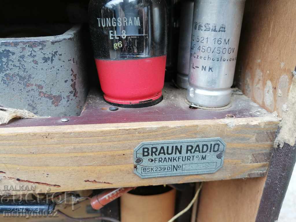 Old radio German BRAUN radio set SUPER RARE - 7 Old radio German BRAUN radio set SUPER RARE - 7