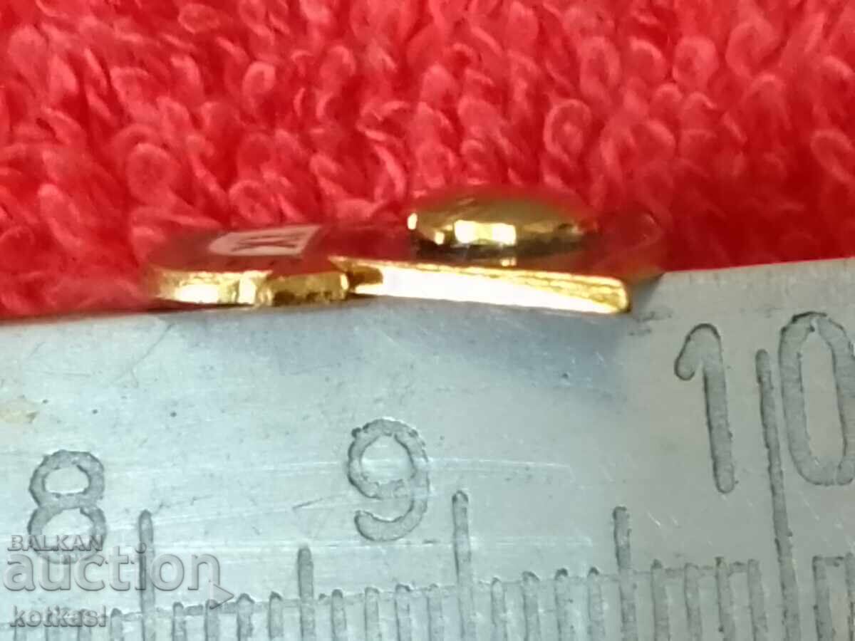 Old Soviet badge pin enamel IX 9 BCP CONGRESS excellent - 7 Old Soviet badge pin enamel IX 9 BCP CONGRESS excellent - 7