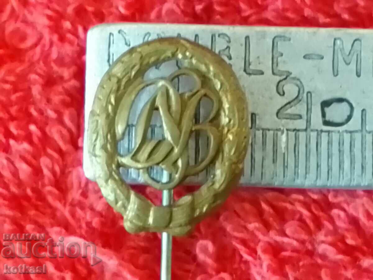 Old pin badge bronze