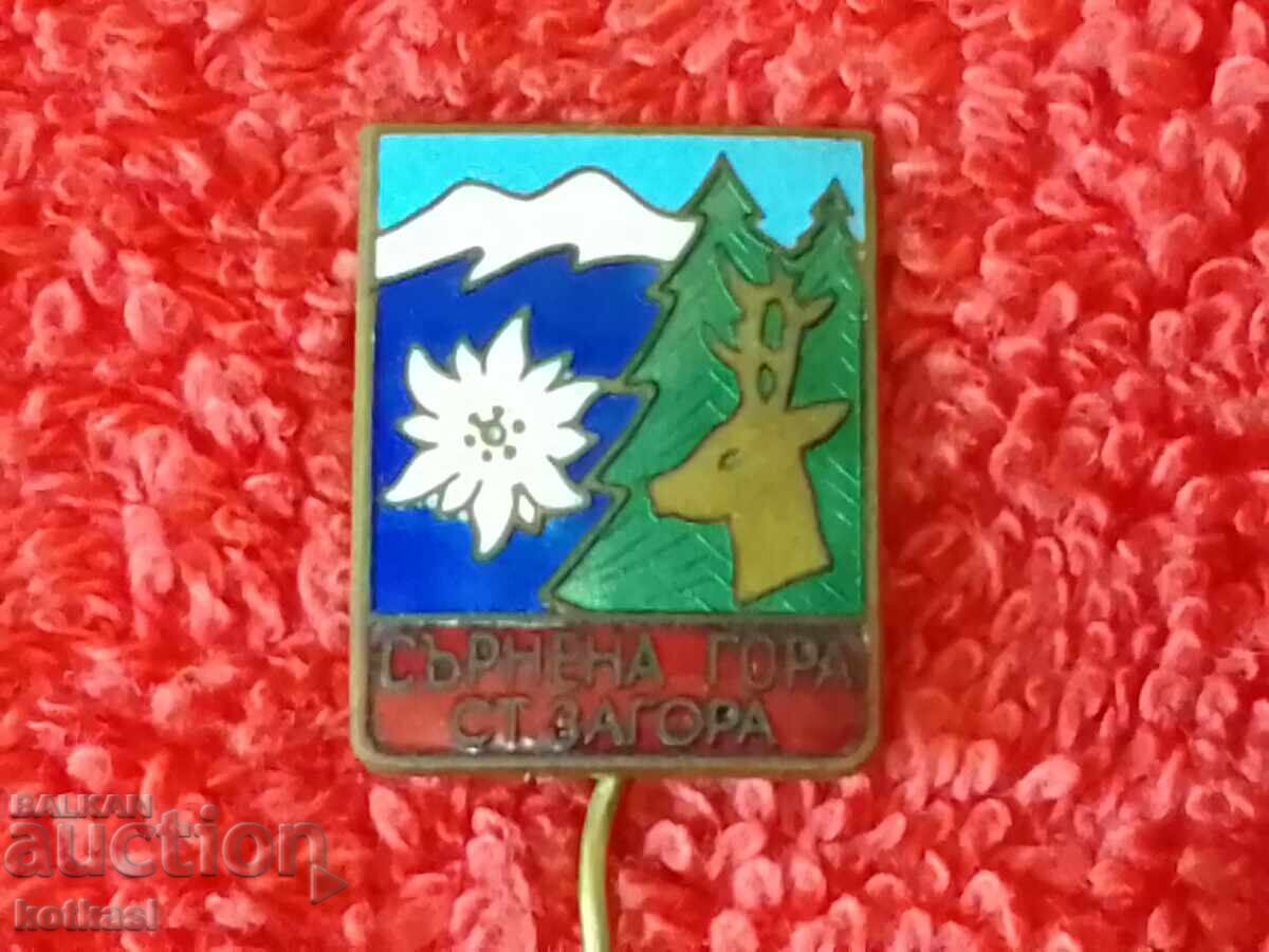 Old social badge pin bronze enamel SERNENA GORA STARA ZAGORA - 6 Old social badge pin bronze enamel SERNENA GORA STARA ZAGORA - 6