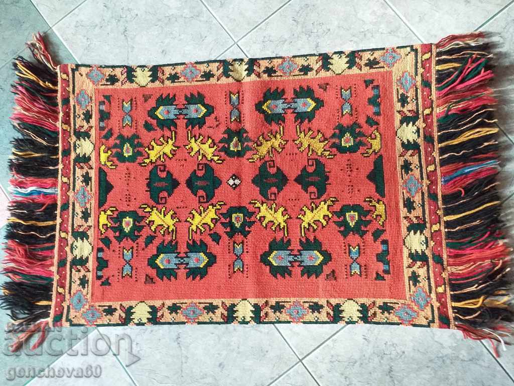 Authentic embroidered Bulgarian tapestry, tapestry, carpet