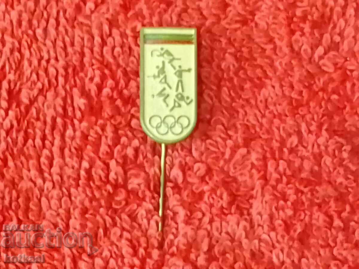 Old social sports badge Pentathlon pin OLYMPICS - 5 Old social sports badge Pentathlon pin OLYMPICS - 5