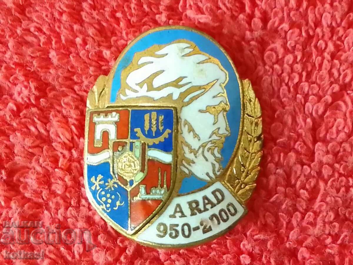 Auction  Solid Bronze Badge Badge Enamel Dracula