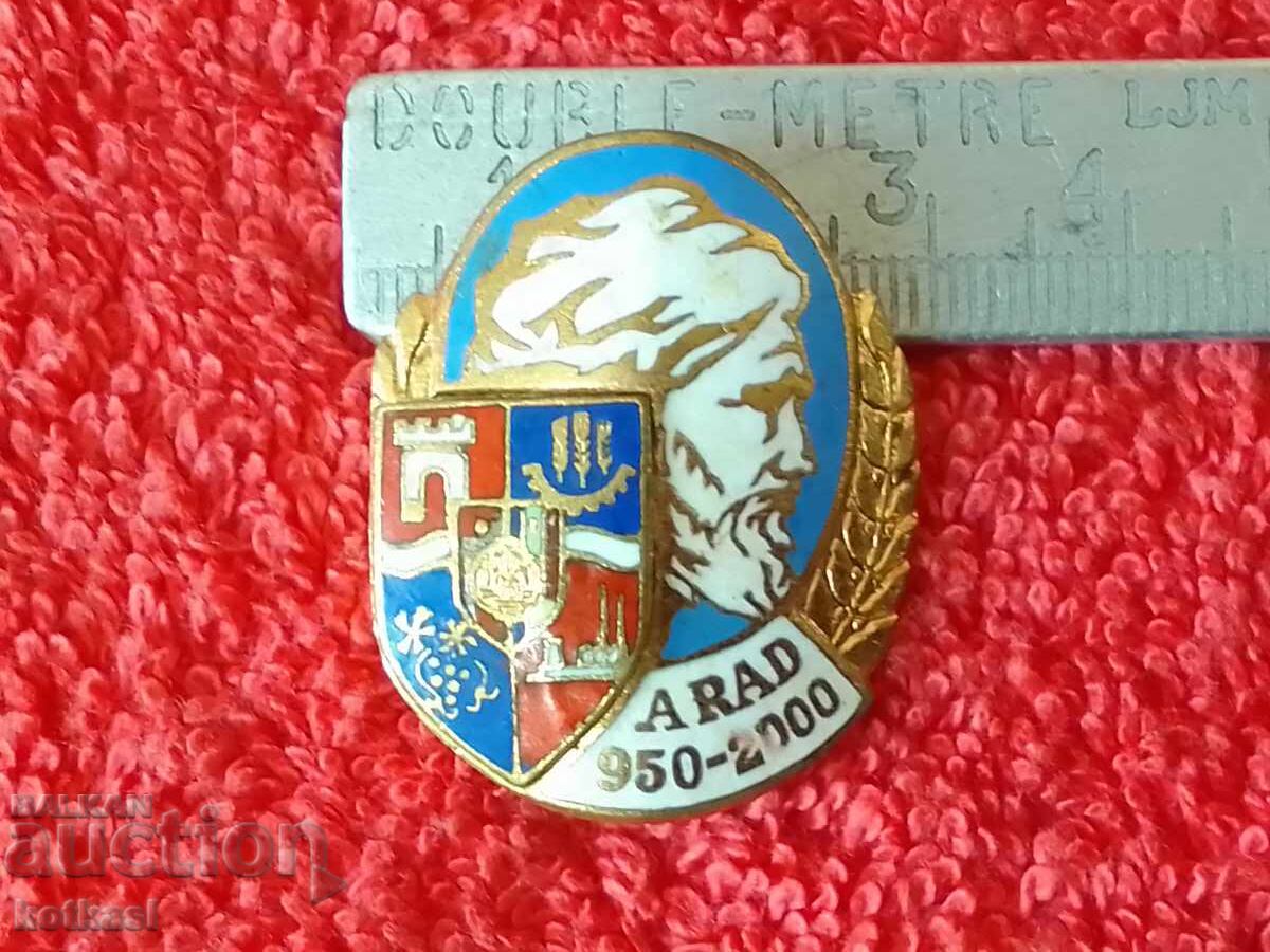 Solid Bronze Badge Badge Enamel Dracula