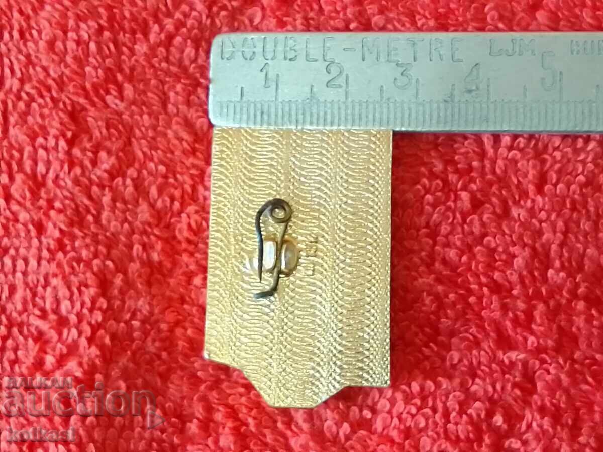 Стара соц значка ПОДВИГ ТВОЙ БЕССМЕРТЕН СОЛДАТ с цена 16.00 лв. | € 8.18