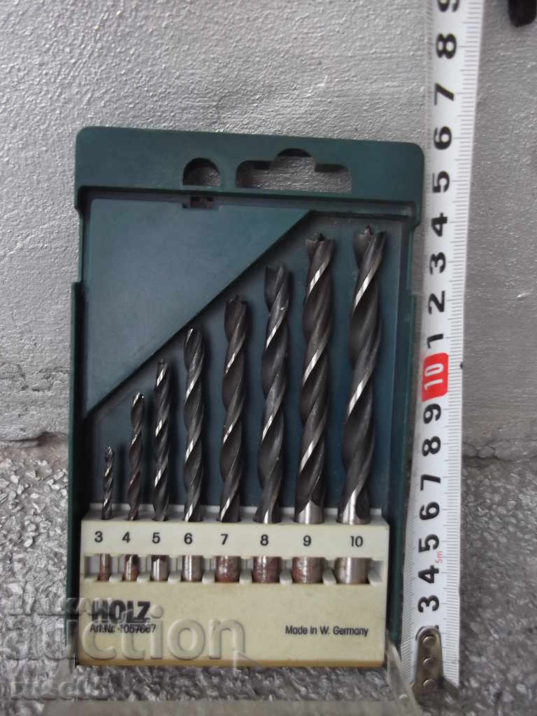Drills "HOLZ" wood set West German with price 10.00 BGN | € 5.11 Drills "HOLZ" wood set West German with price 10.00 BGN | € 5.11