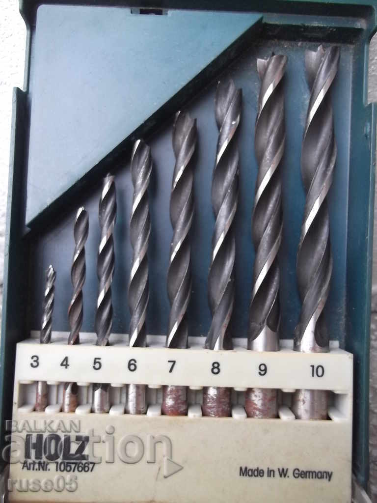 Auction Drills "HOLZ" wood set West German Auction Drills "HOLZ" wood set West German