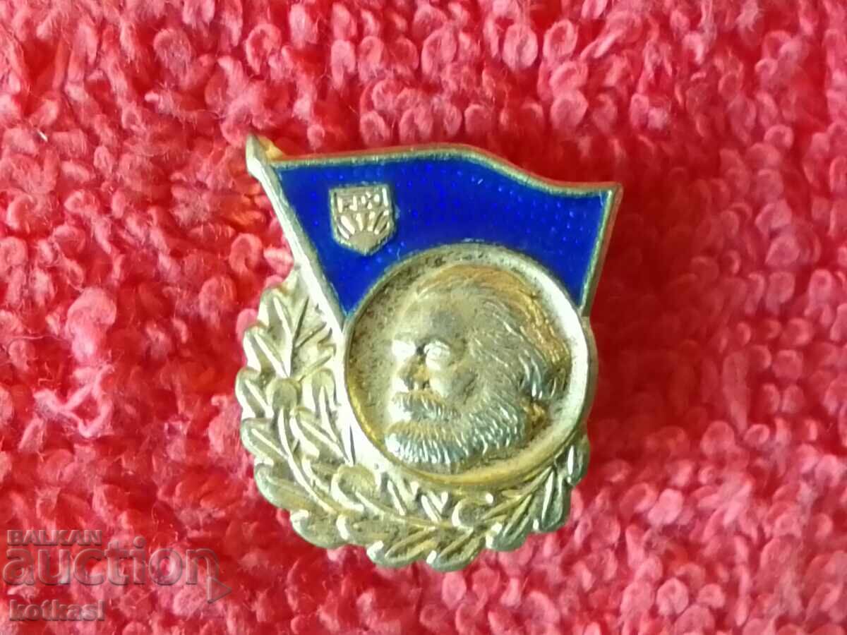 Auction Old social badge bronze enamel GDR GERMANY Auction Old social badge bronze enamel GDR GERMANY