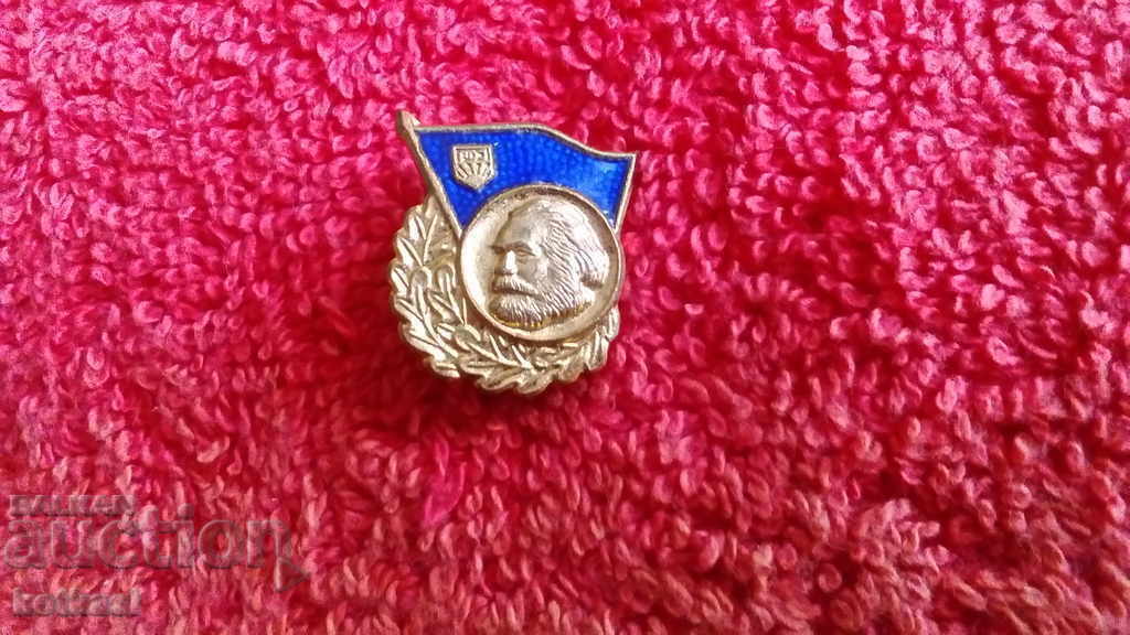 Delivery of Old social badge bronze enamel GDR GERMANY Delivery of Old social badge bronze enamel GDR GERMANY