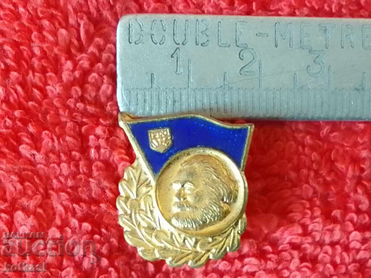 Old social badge bronze enamel GDR GERMANY Old social badge bronze enamel GDR GERMANY