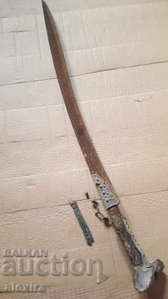 Δημοπρασία Οθωμανικό yataγάν, καρακουλάκ, μαχαίρι, σπαθί Δημοπρασία Οθωμανικό yataγάν, καρακουλάκ, μαχαίρι, σπαθί