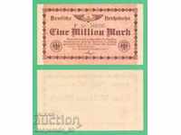 (¯`` • .¸ GERMANY (D.Reichsbahn) 1 million marks 1923 UNC