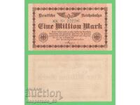 (¯`'•.¸GERMANY (D.Reichsbahn) 1 Million Marks 1923 UNC