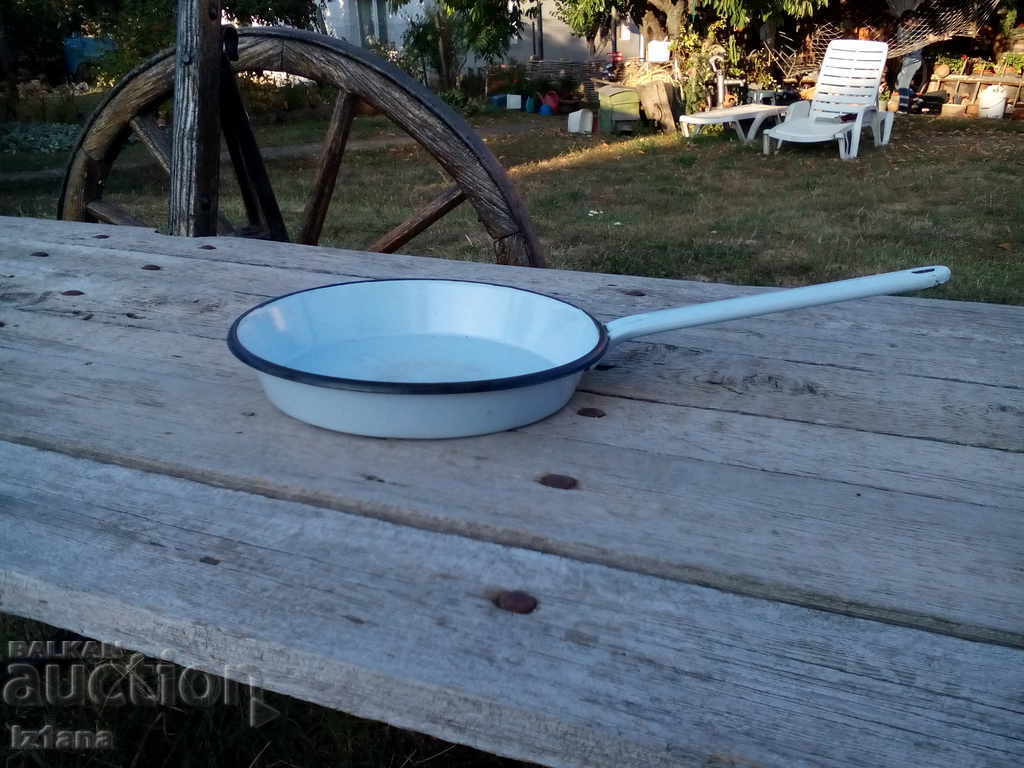 Old enamel pan Old enamel pan