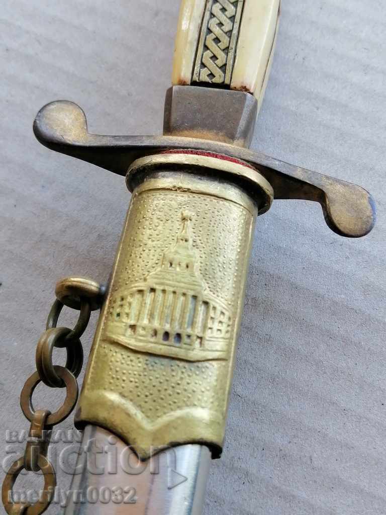 Kortik de ofițer militar general, cuțit pumnal cu kaniya - 6