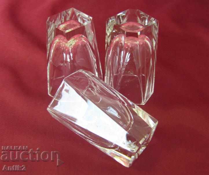 30s Art Deco Crystal Garaf with Cups - 7 30s Art Deco Crystal Garaf with Cups - 7