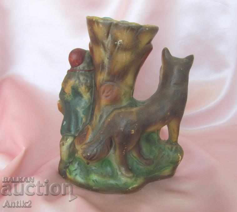 20 Ceramic Figure- The Red Hat and the Wolf - 7