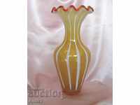 Vază de cristal Art Deco din anii 30